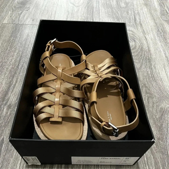 NIB Rag & Bone Park PlatformFisherman  Sandals Color Biscotti Size 10 / 40 - Picture 8 of 10